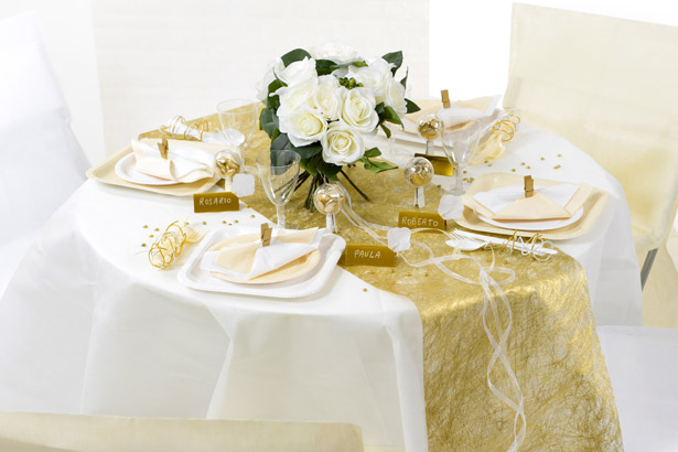 Goldene Hochzeit Deko und Dekoration Ideen