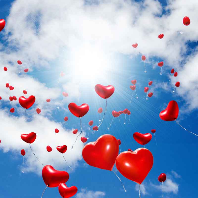 Hochzeit Luftballons steigen lassen